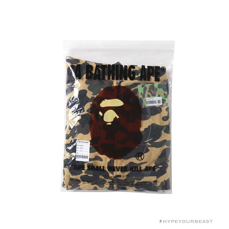 Hypeyourbeast Clothes BAPE Camo Hoodie Shark Head 'YELLOW' 4 Hypeyourbeast Clothes BAPE Camo Hoodie Shark Head 'YELLOW'