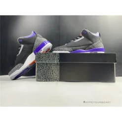 Hypeyourbeast Air Jordan 3 'Court Purple Black Cement'