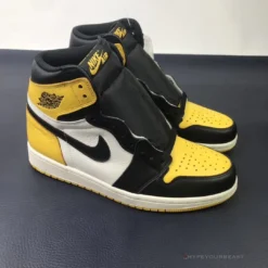 HypeYourBeast Air Jordan 1 High Yellow Toe Black White