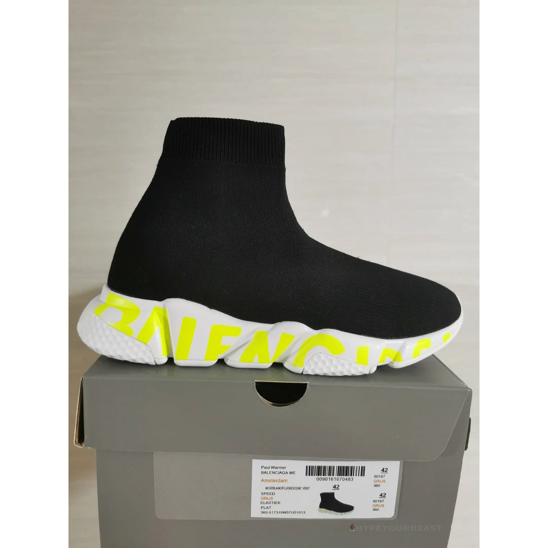 HypeYourBeast BCG Sock Sneakers Black White Yellow 3 HypeYourBeast BCG Sock Sneakers Black White Yellow