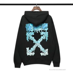 HypeYourBeast Hoodies & Jackets Off White Hoodie Black BLUE 19 HypeYourBeast Hoodies & Jackets Off White Hoodie Black BLUE