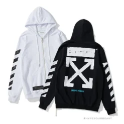 HypeYourBeast Off White Hoodie Black & White