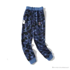 Hypeyourbeast BAPE X PSG Paris Saint-Germain Camouflage Blue Pants Clothes