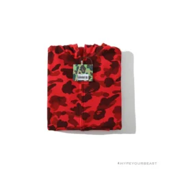 Hypeyourbeast Clothes BAPE Camo Hoodie Shark Head 'RED'