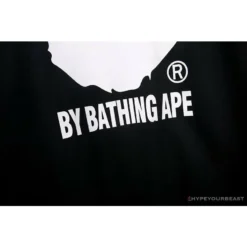 Hypeyourbeast Clothes BAPE Behind The Great Ape-Man Head Long Sleeve Shirt 'BLACK'