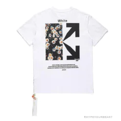 Hypeyourbeast T-Shirts OFF-WHITE Daisy Graffiti Arrow Conley Tee Shirt 'WHITE'