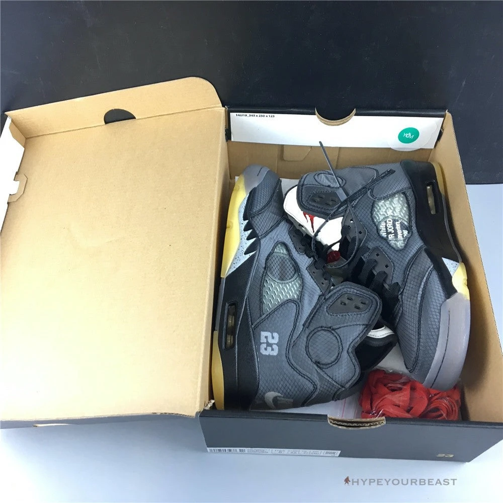 Hypeyourbeast Jordan 5 Retro Off-White Black 17 Hypeyourbeast Jordan 5 Retro Off-White Black