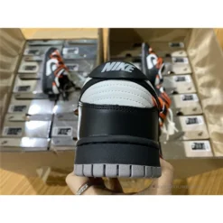 Hypeyourbeast Off White X Nike Dunk Low Black Orange Lace