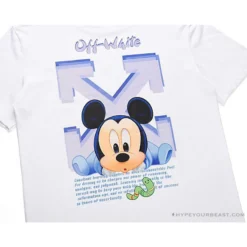Hypeyourbeast OFF-WHITE Disney Spring X Summer Mickey Arrow Tee Shirt 'WHITE' 22 Hypeyourbeast OFF-WHITE Disney Spring X Summer Mickey Arrow Tee Shirt 'WHITE'