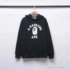 Hypeyourbeast BAPE X Bathing Ape Head Hoodie 'BLACK'