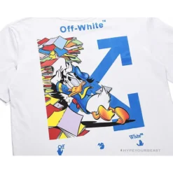 Hypeyourbeast OFF-WHITE Summer Donald Duck Print Tee Shirt 'WHITE'
