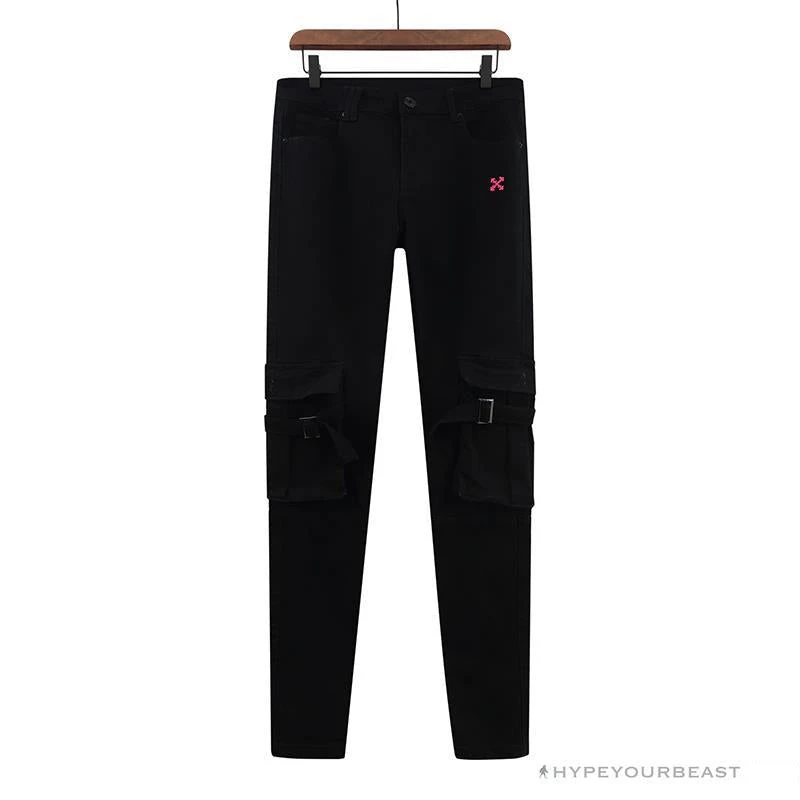 Hypeyourbeast OFF-WHITE Pants Black 1 Hypeyourbeast OFF-WHITE Pants Black