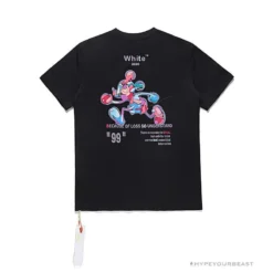 Hypeyourbeast T-Shirts OFF-WHITE Joint Running Mickey Mouse Arrow Tee Shirt 'BLACK'