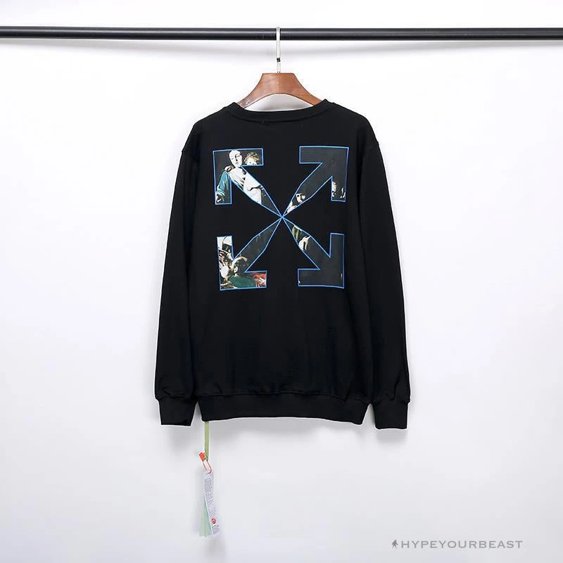 Hypeyourbeast OFF-WHITE New Madonna Painting Cotton Terry Long Sleeve Shirt 'BLACK' Shirts 8 Hypeyourbeast OFF-WHITE New Madonna Painting Cotton Terry Long Sleeve Shirt 'BLACK' Shirts