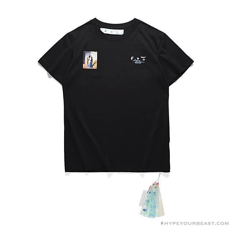 Hypeyourbeast T-Shirts OFF-WHITE The Kiss Tee Shirt 'BLACK' 1 Hypeyourbeast T-Shirts OFF-WHITE The Kiss Tee Shirt 'BLACK'