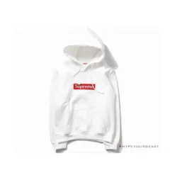 Hypeyourbeast Supreme Box Logo Hoodie White Red