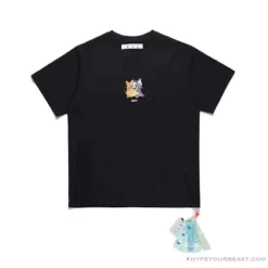 Hypeyourbeast T-Shirts OFF-WHITE Cat And Mouse Tee Shirt 'BLACK'