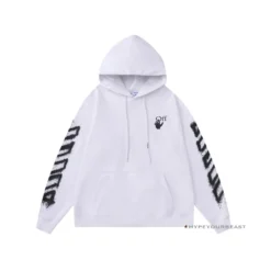HypeYourBeast Off-White Hoodie Hallow White Hoodies & Jackets