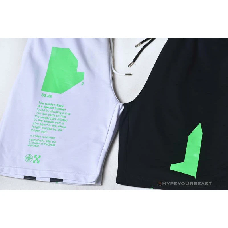 Hypeyourbeast OFF-WHITE Golden Ratio Shorts 'WHITE' 7 Hypeyourbeast OFF-WHITE Golden Ratio Shorts 'WHITE'