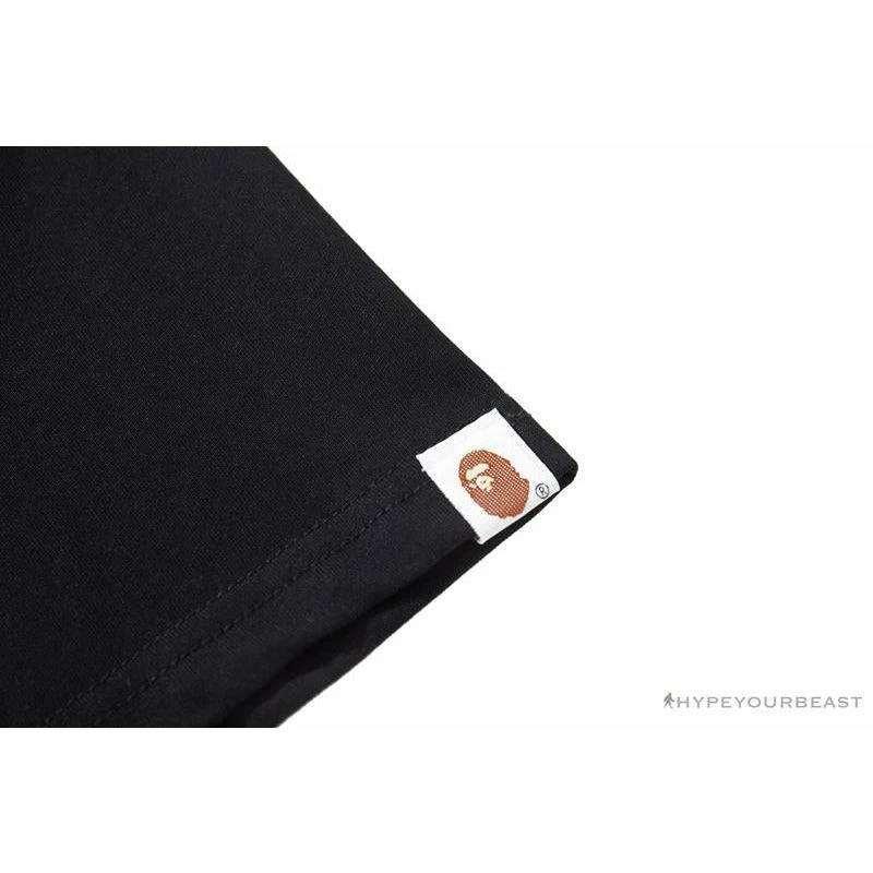 Hypeyourbeast BAPE Baby Milo Blue Shark Hat Little Monkey Tee Shirt 'BLACK' Clothes 7 Hypeyourbeast BAPE Baby Milo Blue Shark Hat Little Monkey Tee Shirt 'BLACK' Clothes