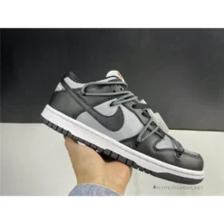 Hypeyourbeast Off White X Nike Dunk Low Black / Grey