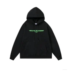 HypeYourBeast Off White Hoodie Machine Black