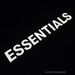 HypeYourBeast FOG Hoodie Reflective ‘ESSENTIALS’ Black Hoodies & Jackets