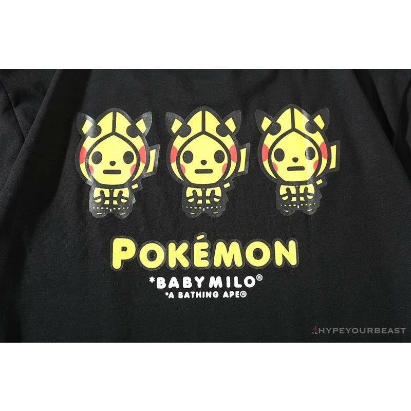 Hypeyourbeast BAPE Baby Milo Pocket Pikachu Tee Shirt 'BLACK' 8 Hypeyourbeast BAPE Baby Milo Pocket Pikachu Tee Shirt 'BLACK'
