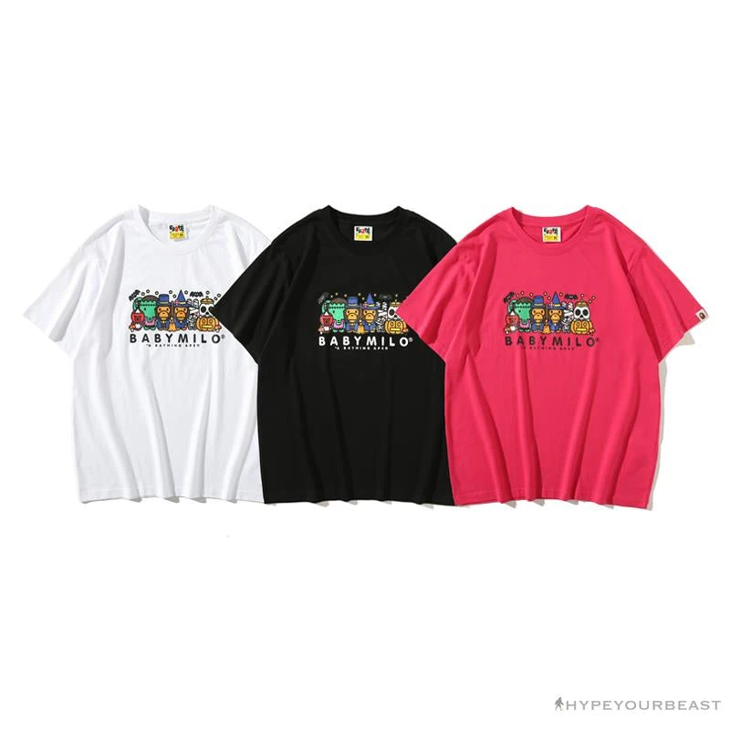Hypeyourbeast BAPE Baby Milo Halloween Tee Shirt 'WHITE' Clothes 5 Hypeyourbeast BAPE Baby Milo Halloween Tee Shirt 'WHITE' Clothes