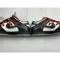 Hypeyourbeast Off White X Nike Dunk Low Black Orange Lace
