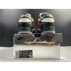 Hypeyourbeast Off White X Nike Dunk Low Black Orange Lace