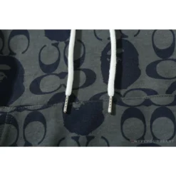 Hypeyourbeast BAPE X COACH Co-Branded Dark-Blue Hoodie Clothes