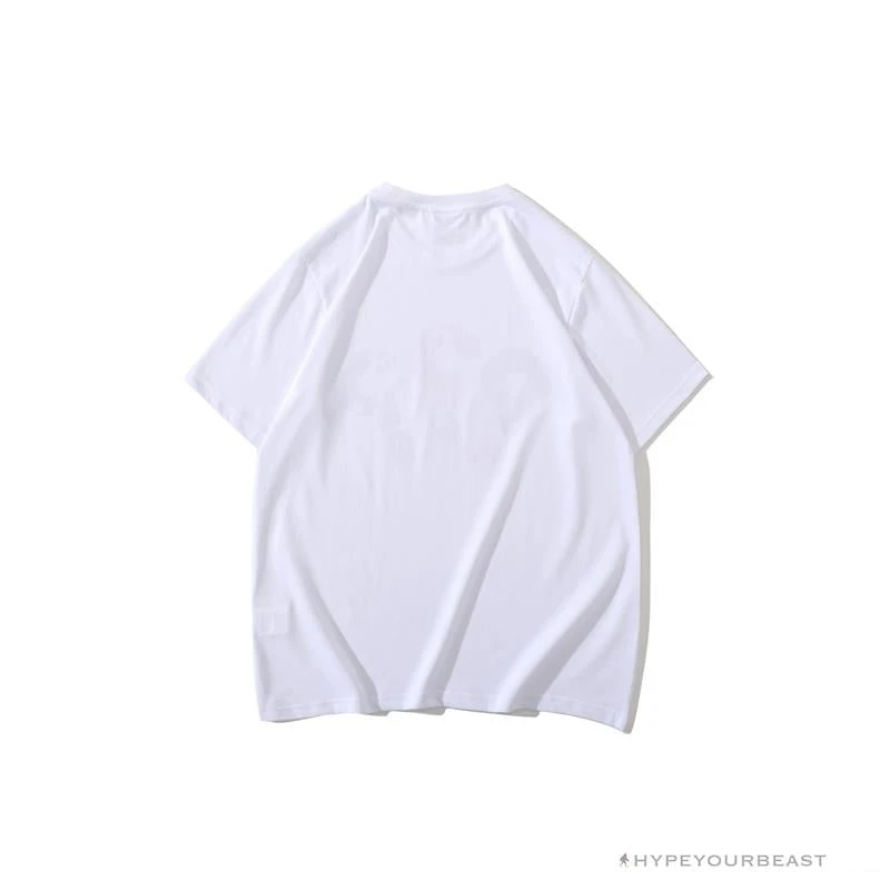Hypeyourbeast BAPE Camouflage Three-Color Question Mark Tee Shirt 'WHITE' 2 Hypeyourbeast BAPE Camouflage Three-Color Question Mark Tee Shirt 'WHITE'