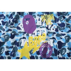 Hypeyourbeast BAPE Ape Head Star Camouflage Shading Tee Shirt 'BLUE'