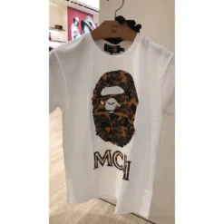 Hypeyourbeast BAPE X MCM Camouflage Ape Head Tee Shirt 'WHITE' 7 Hypeyourbeast BAPE X MCM Camouflage Ape Head Tee Shirt 'WHITE'