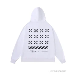 HypeYourBeast Off White Hoodie Flamingo - White Hoodies & Jackets
