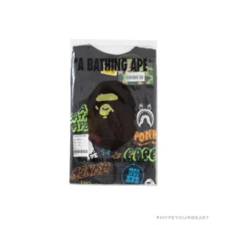 Hypeyourbeast BAPE Street Graffiti Tee Shirt 'BLACK'