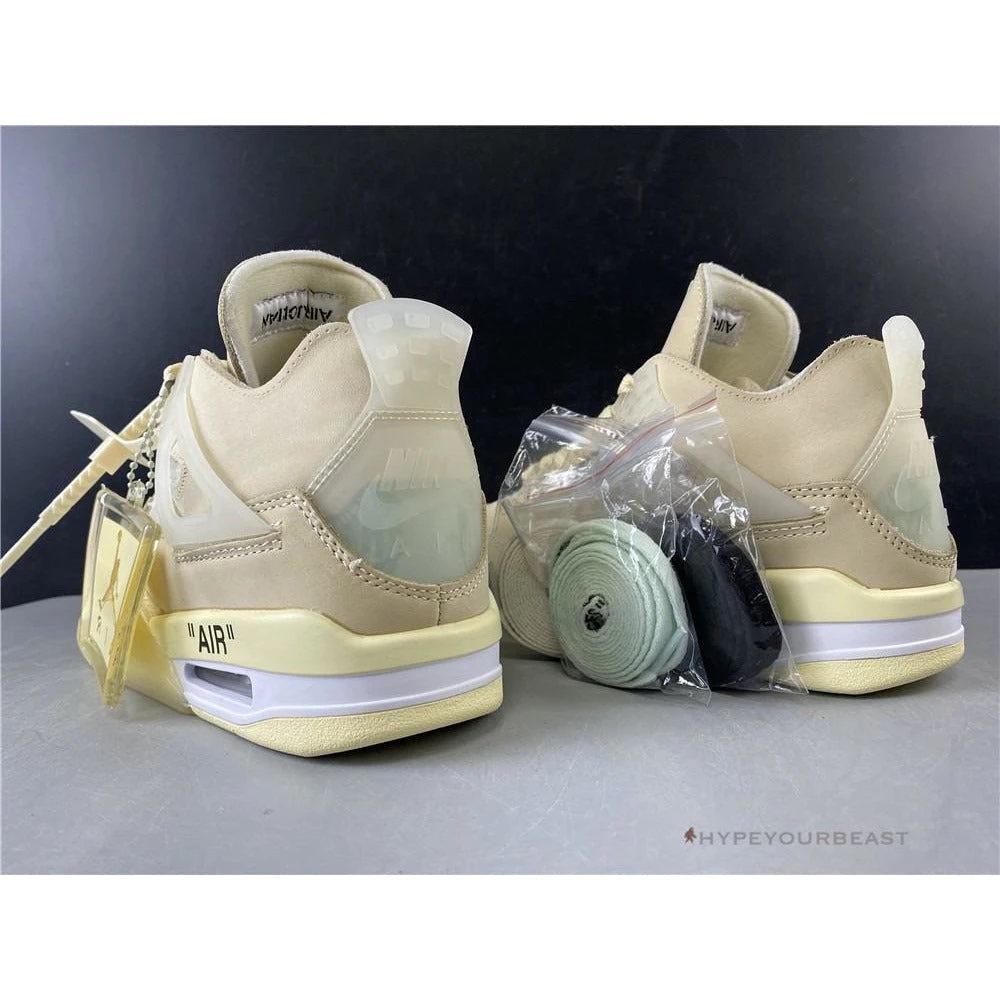 Hypeyourbeast Off White X Air Jordan 4 Sail 6 Hypeyourbeast Off White X Air Jordan 4 Sail