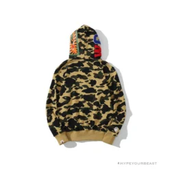 Hypeyourbeast Clothes BAPE Camo Hoodie Shark Head 'YELLOW'