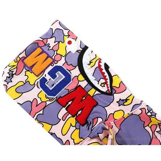 Hypeyourbeast BAPE Shark Head STA Star Camouflage Hoodie 'PINK' 16 Hypeyourbeast BAPE Shark Head STA Star Camouflage Hoodie 'PINK'