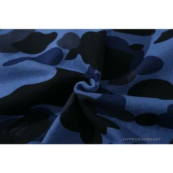 Hypeyourbeast Clothes BAPE Camo Hoodie Shark Head 'NAVY BLUE'