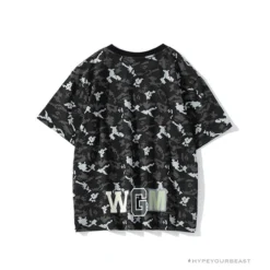 Hypeyourbeast BAPE Digital Pixel Camouflage Tee Shirt 'BLACK' Clothes