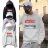 Hypeyourbeast Hoodies & Jackets Supreme X Thrasher Hoodie Grey