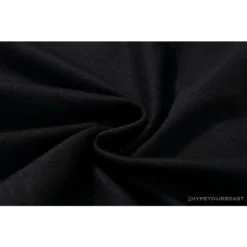 Hypeyourbeast BAPE Classic Basic Ape Man Head English LOGO Tee Shirt 'BLACK' Clothes