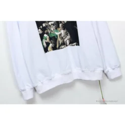 Hypeyourbeast OFF-WHITE New Madonna Painting Cotton Terry Long Sleeve Shirt 'WHITE' Shirts 16 Hypeyourbeast OFF-WHITE New Madonna Painting Cotton Terry Long Sleeve Shirt 'WHITE' Shirts