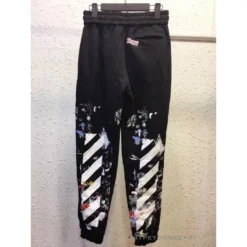 Hypeyourbeast OFF-WHITE Pants Black Paint 25 Hypeyourbeast OFF-WHITE Pants Black Paint