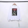 Hypeyourbeast OFF-WHITE New Madonna Painting Cotton Terry Long Sleeve Shirt 'WHITE' Shirts