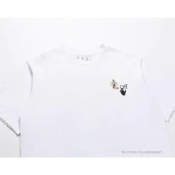 Hypeyourbeast T-Shirts OFF-WHITE Takashi Murakami Sunflower Tee Shirt 'WHITE'