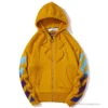 Hypeyourbeast OFF-WHITE Mohair Zip Sweater Hoodie 'Yellow'