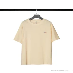 Hypeyourbeast OFF-WHITE Loose X Oversized Chest Tee Shirt 'BEIGE'